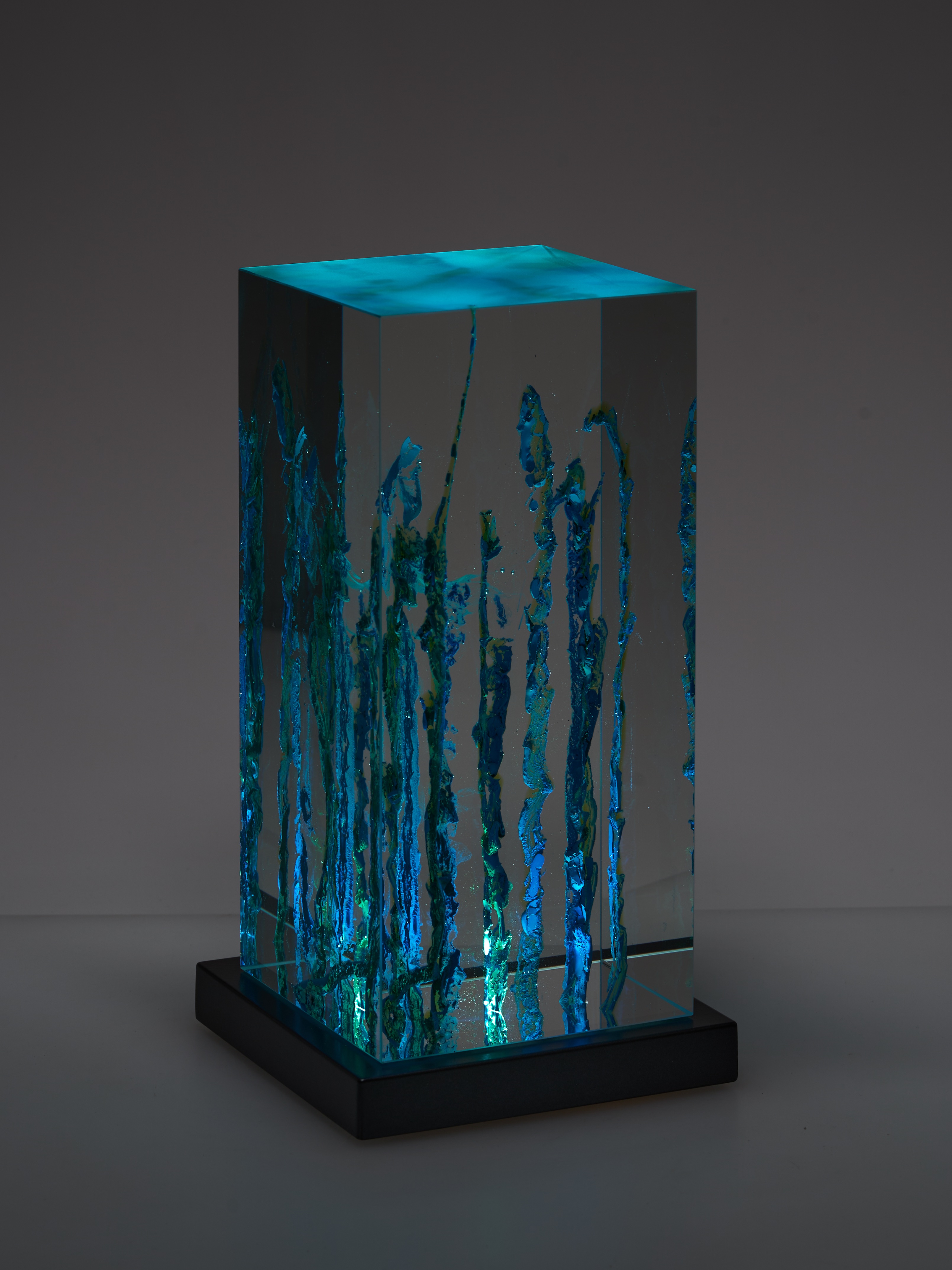 1.0QH 39 – kiln-cast optical glass sculpture, Christian Schneider-Moll