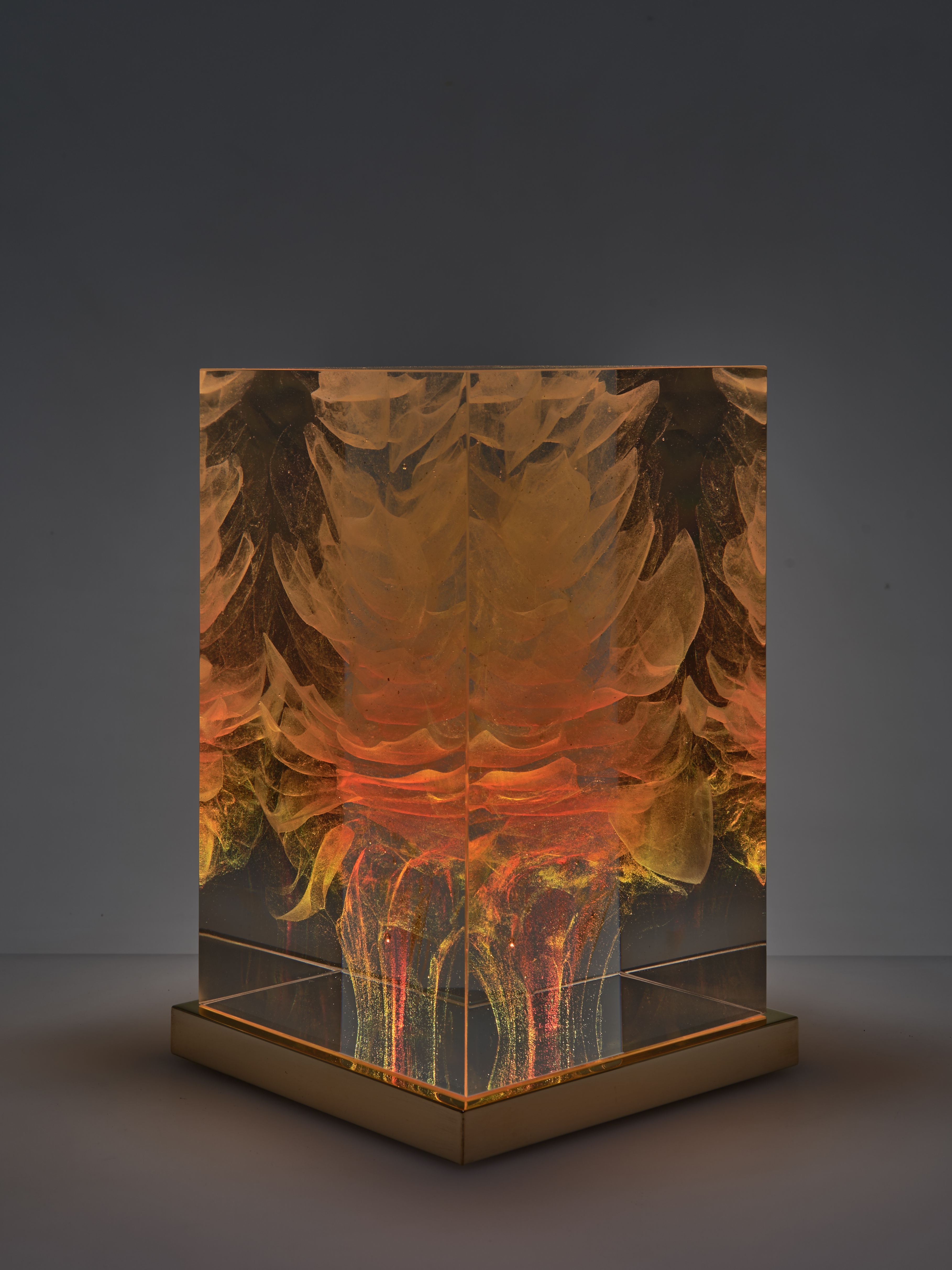 1.5QH 15 – kiln-cast optical glass sculpture, Christian Schneider-Moll