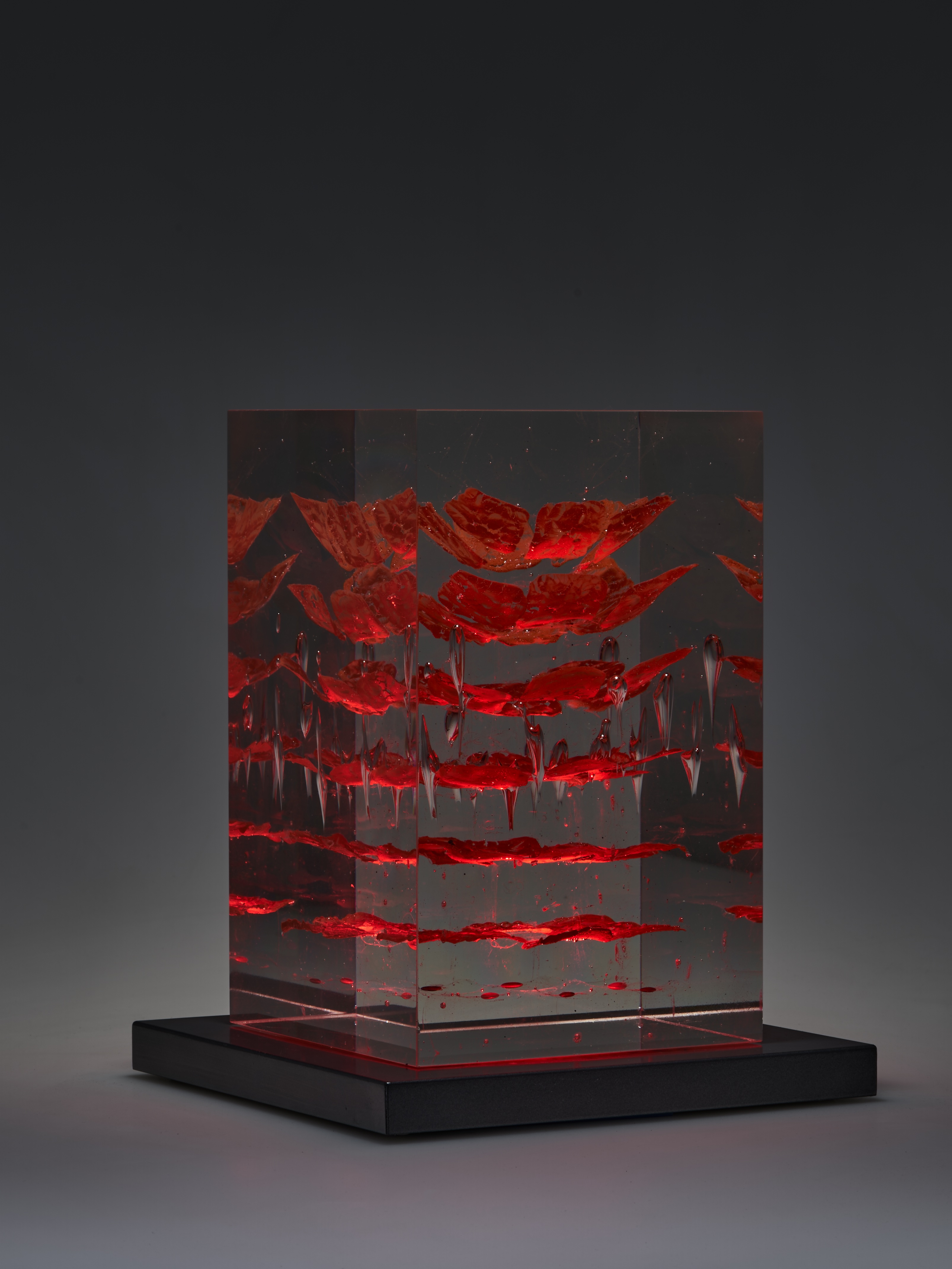 1.5QH 5 – kiln-cast optical glass sculpture, Christian Schneider-Moll