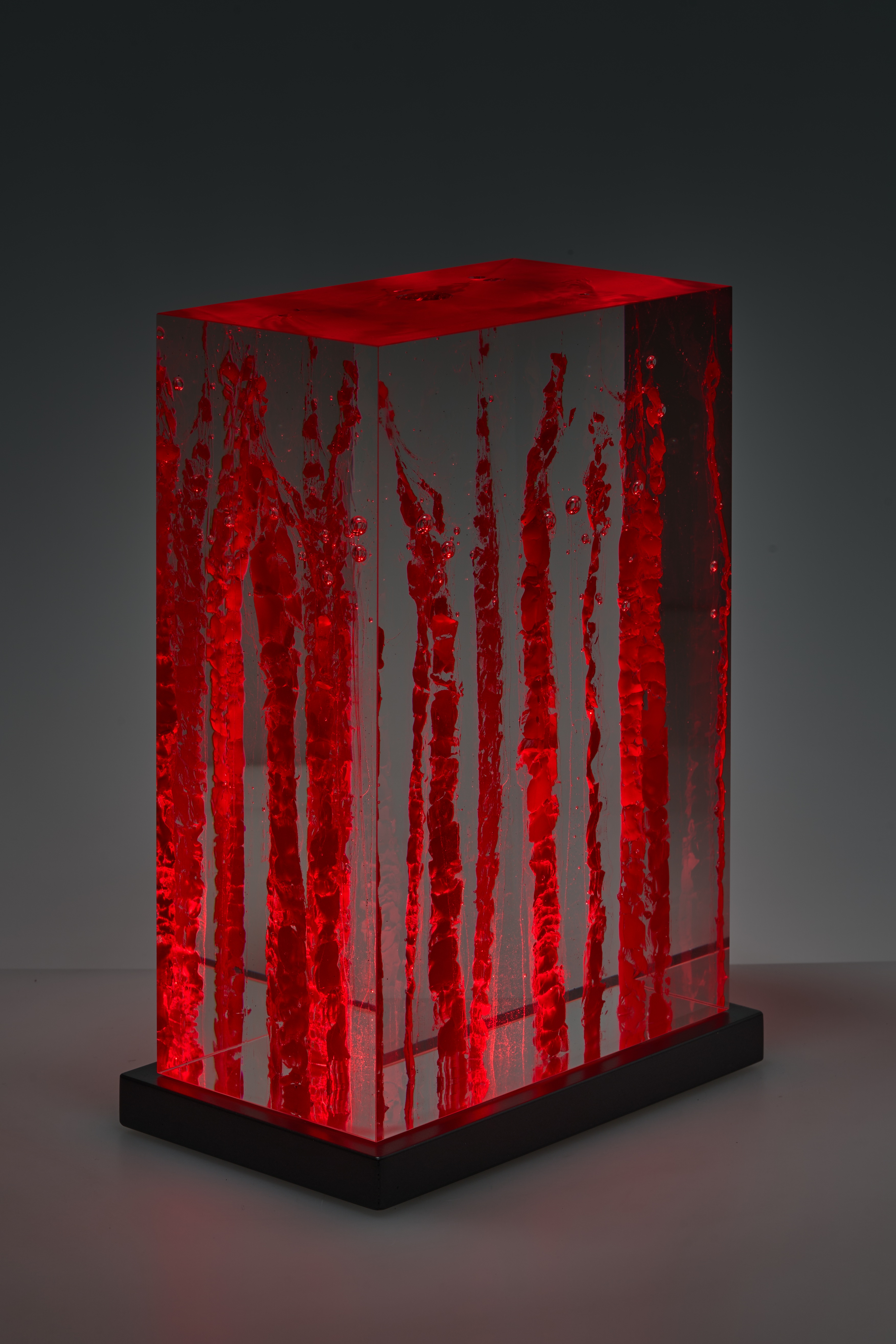 10.18K 6, 2025 – kiln-cast optical glass sculpture, Christian Schneider-Moll