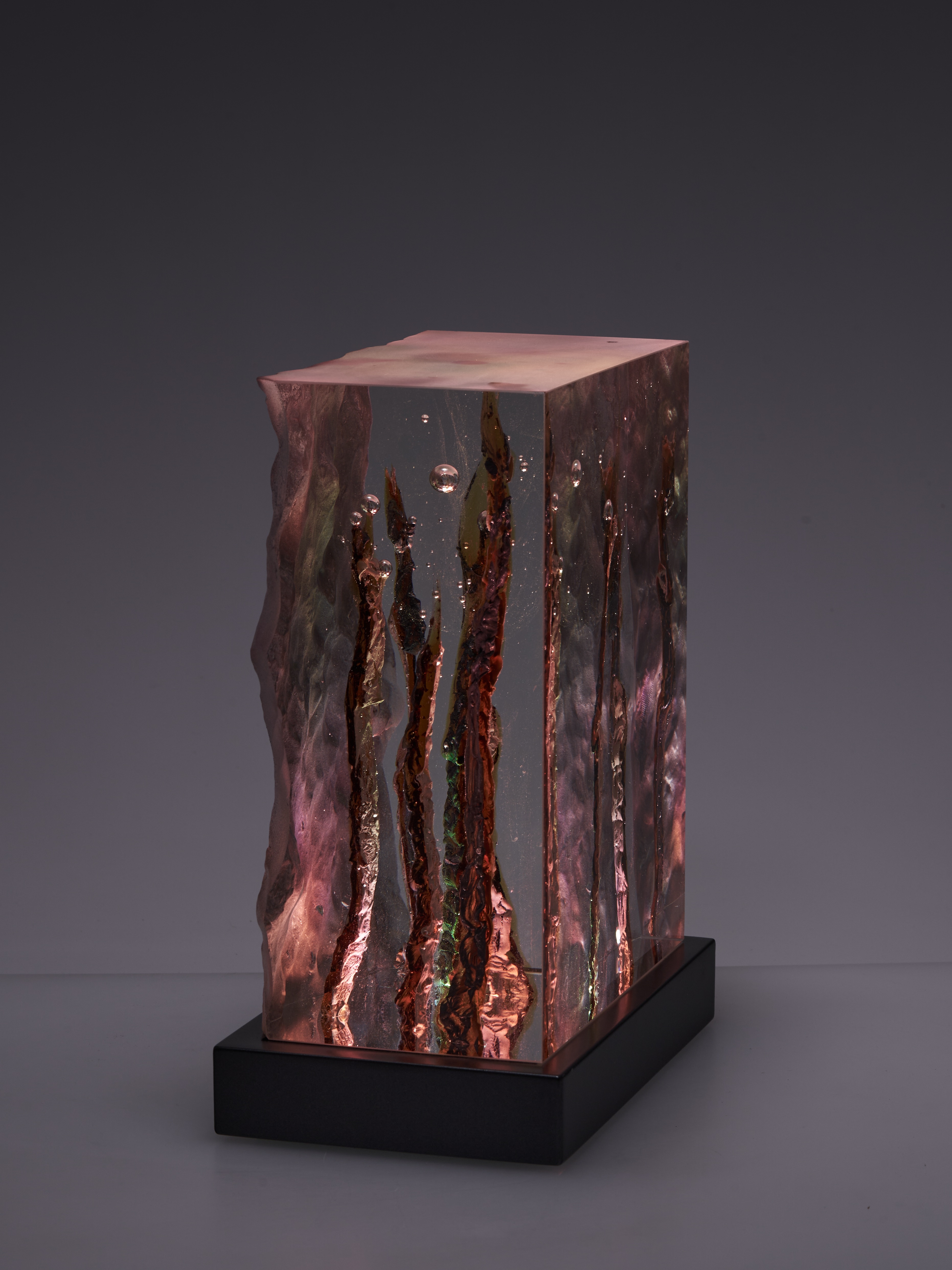 10.18MTH 4 – kiln-cast optical glass sculpture, Christian Schneider-Moll